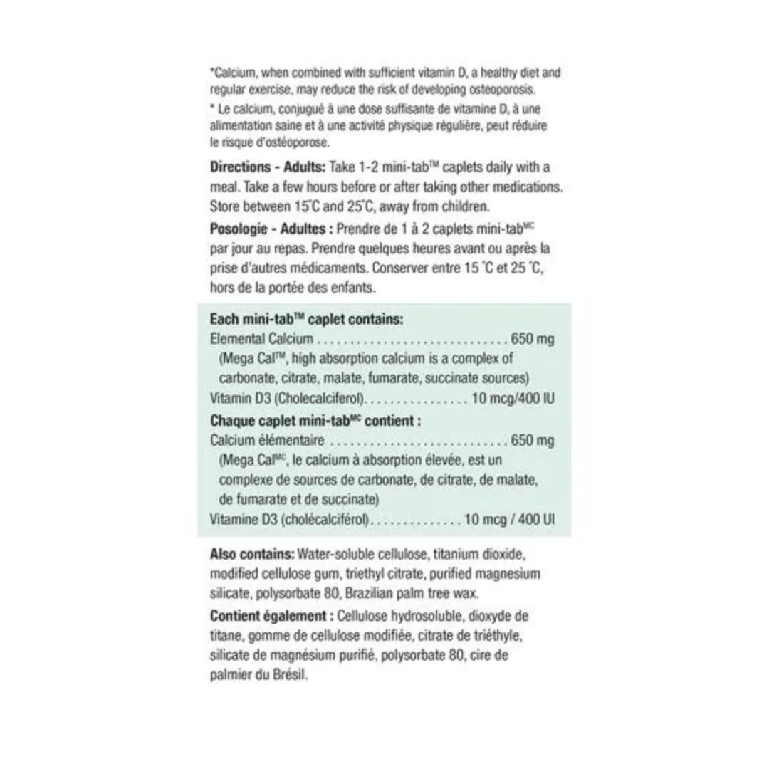 MEGA CAL Kalcijum 650mg sa Vitaminom D3_4