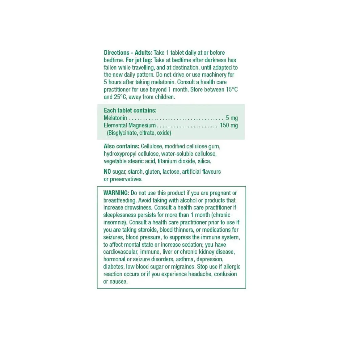 Jamieson melatonin 5 mg sa magnezijumom