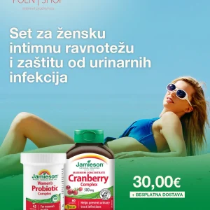 Set za intimnu ravnotežu i zaštitu od urinarnih infekcija – Jamieson Probiotic i Cranberry