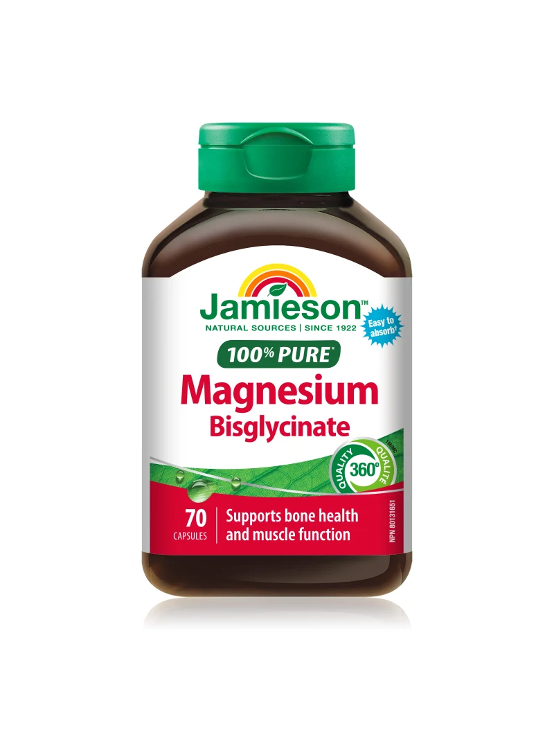 Jamieson 100% Čist Magnezijum Bisglicinat 100 mg, pakovanje od 70 kapsula