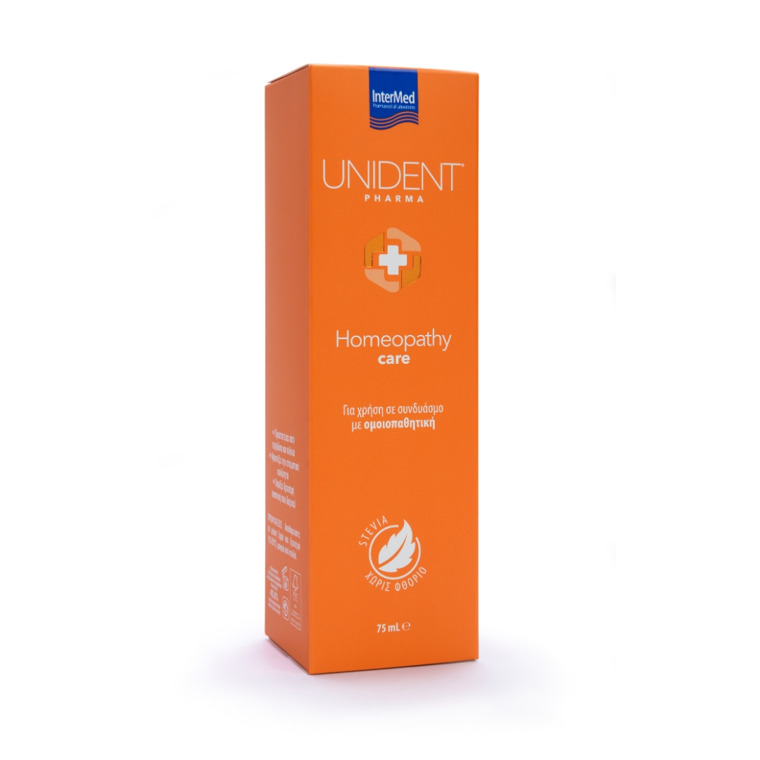 UNIDENT Pharma HOMEOPATHY Care pasta za zube za upotrebu u kombinaciji sa homeopatijom, bez fluorida – 75ml – slika 2